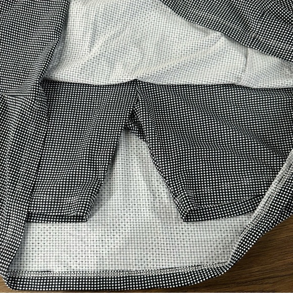 IBKUL Womens Swing Skort XL Black Mini Check UPF Pockets Golf Stretch Tennis - Picture 3 of 10